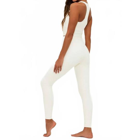 NEW BEACH RIOT piper high waist legging in white - Picture 2 of 5